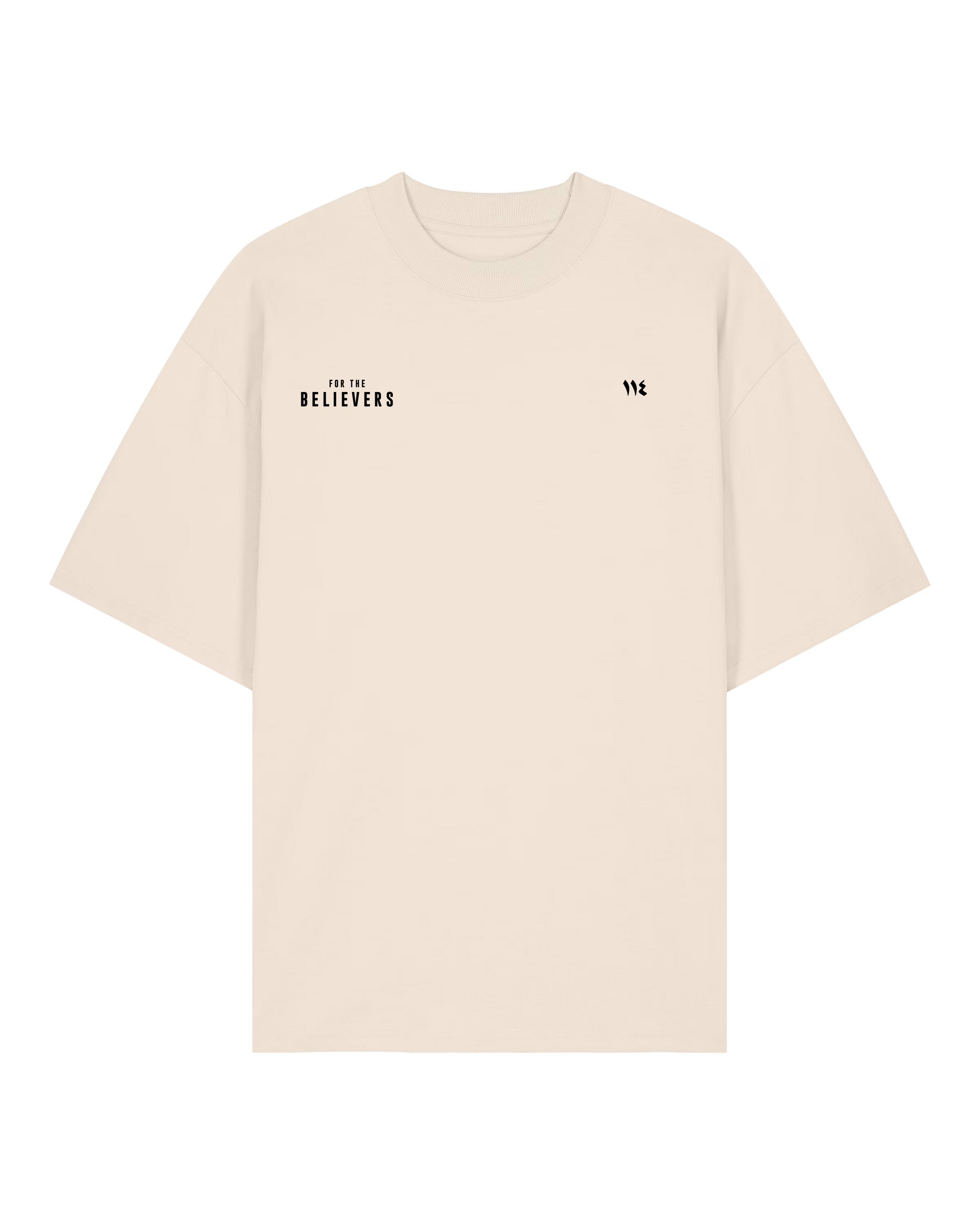 Cream Oversized T-Shirt - One fourteen apparel