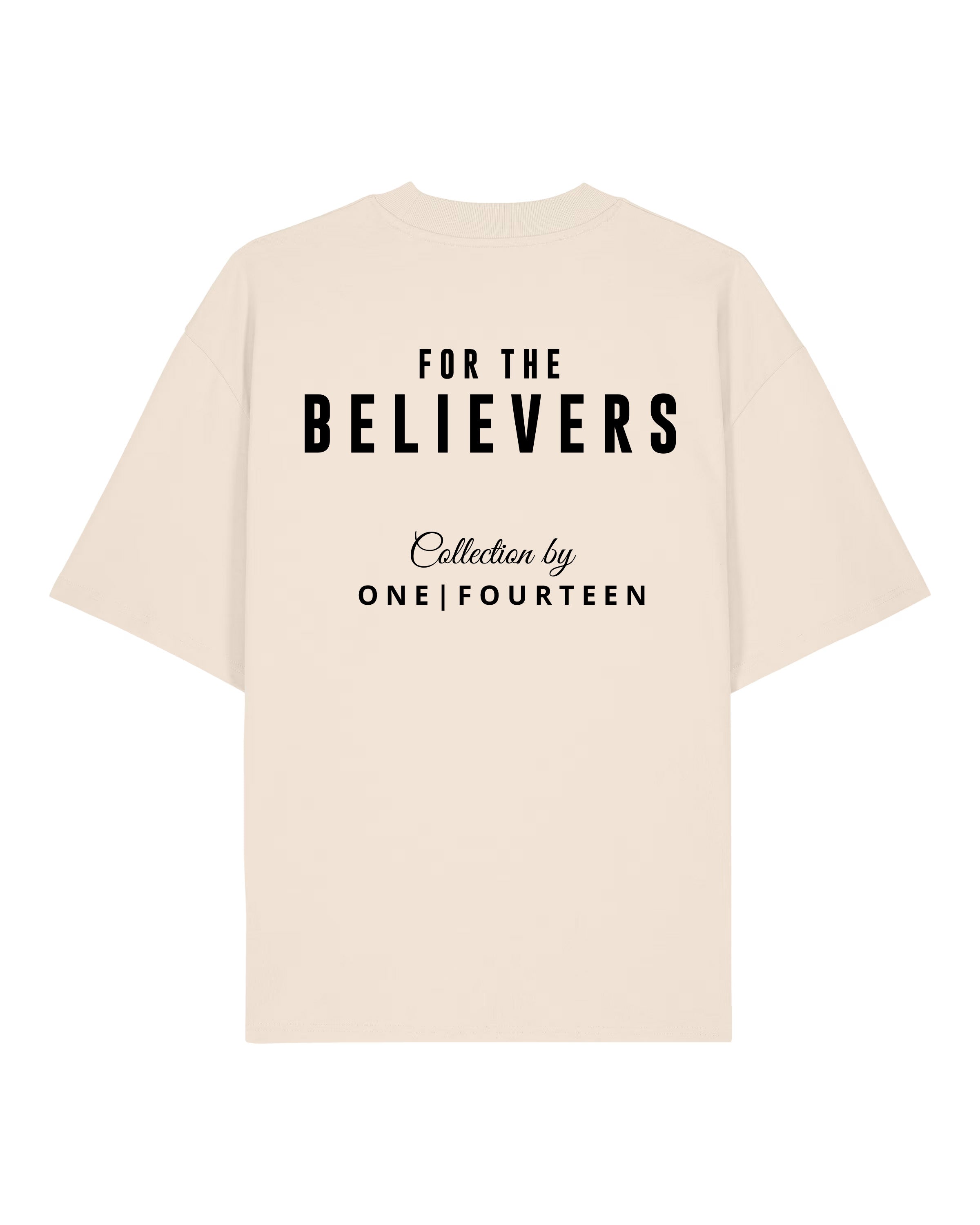 Cream Oversized T-Shirt - One fourteen apparel