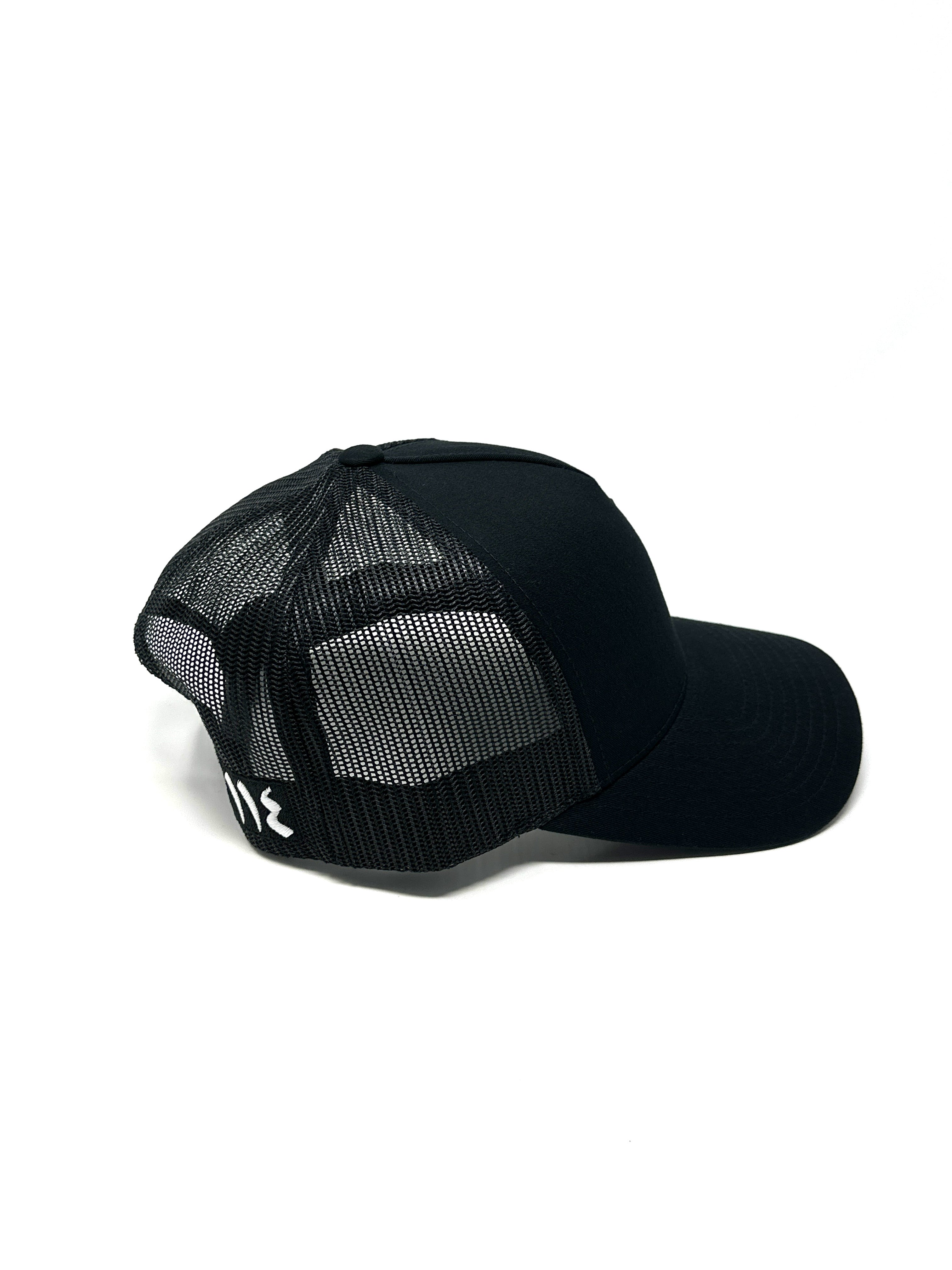 Doha Black Rubber Patch Cap - One fourteen apparel