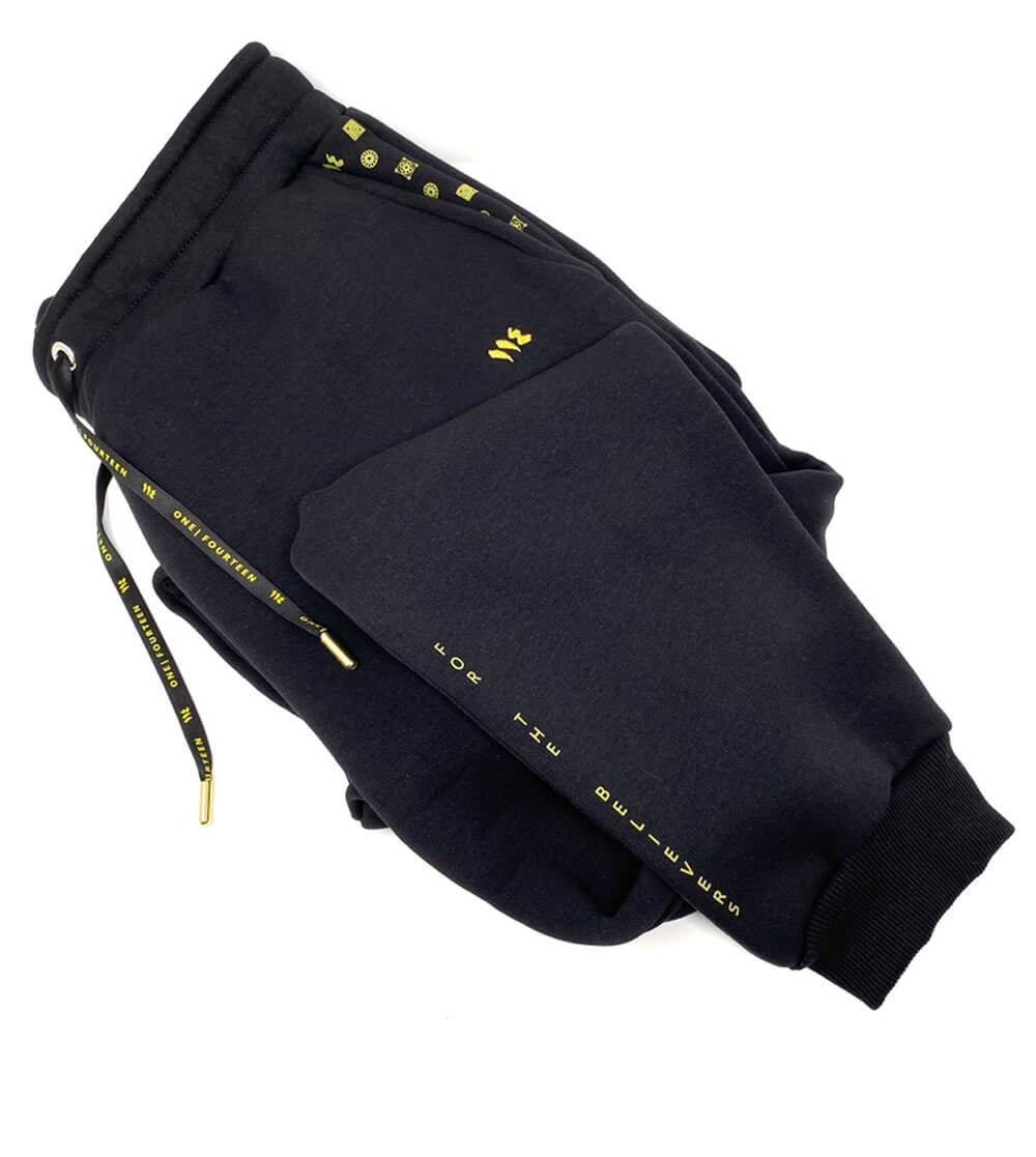 Fez Black Joggers - One fourteen apparel